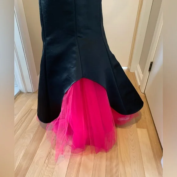 Black and Pink Gunne Sax Prom Dress - Picture 7 of 17